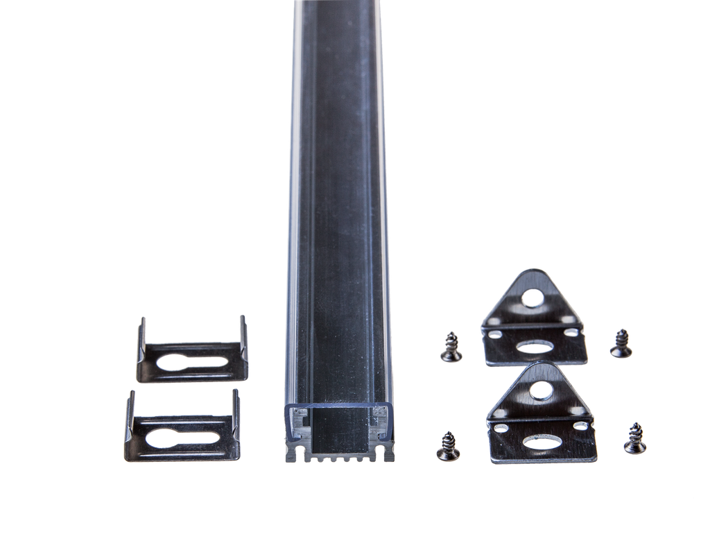 [VS19962] ALUMINIO PERFIL SUPERFICIE DIFUSOR PLANO TRANS.