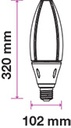 [VSD376] BOMBILLA LED 60W CHIP SAMSUNG E40 FORMA OLIVA 6400K