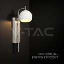 10W LED Lámpara de pared Diseño (L250*W80*H30mm) 3000K Níquel+Blanco-extra-1.webp