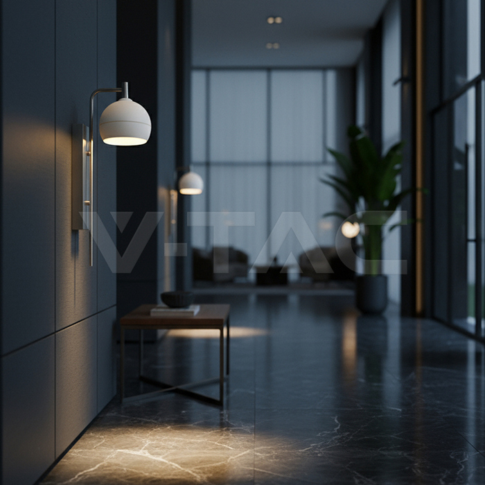 10W LED Lámpara de pared Diseño (L250*W80*H30mm) 3000K Níquel+Blanco-extra-5.webp