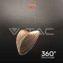 Lámpara Colgante LED de Diseño 10W Madera 3000K D600-extra-2.webp