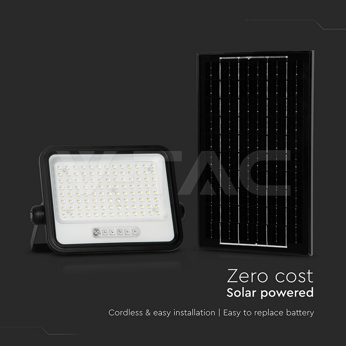 200W Proyector LED Solar 2000K-8000K Cuerpo Negro Indicador de batería-extra-5.webp