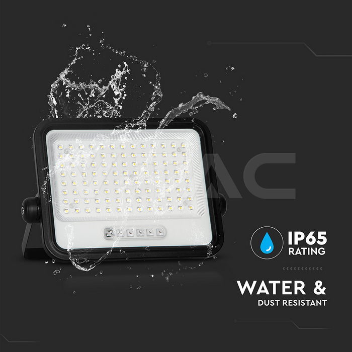 200W Proyector LED Solar 2000K-8000K Cuerpo Negro Indicador de batería-extra-6.webp