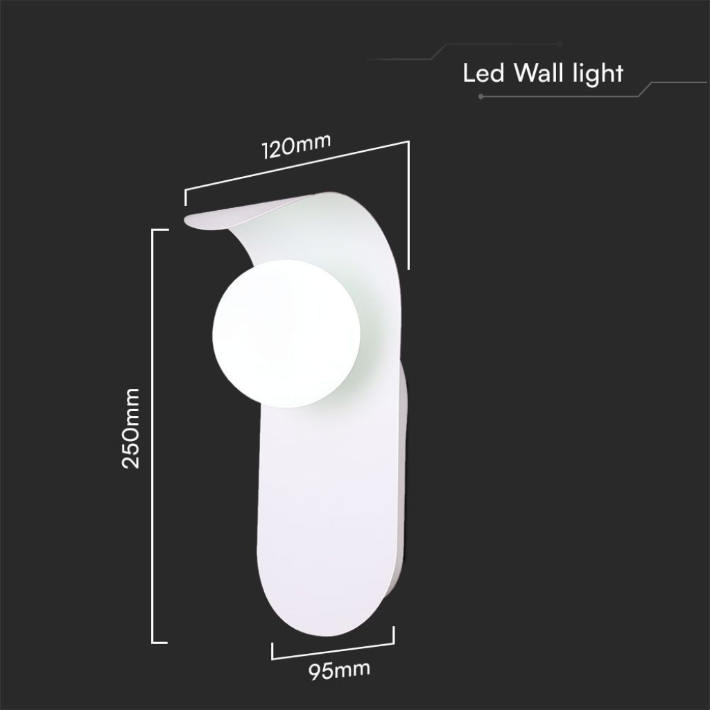 [VS46816] V-TAC Aplique de pared con conexión para focos G9*1 (máx. 5W) en metal y cristal, color negro IP20