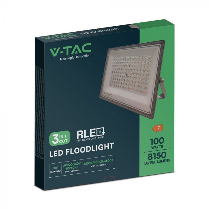 Proyector LED 100W cuerpo gris 8150Lm 3 en 1 CCT