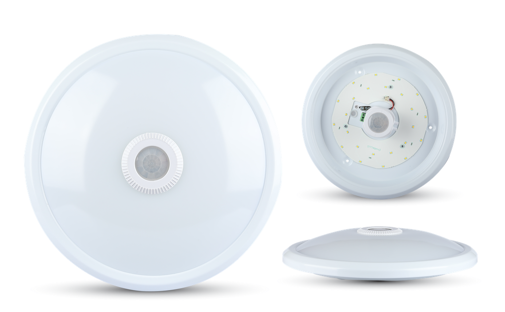 [VS10114] PLAFÓN LED SUPERFICIE CON SENSOR DE MOVIMIENTO INCORPORADO 12W