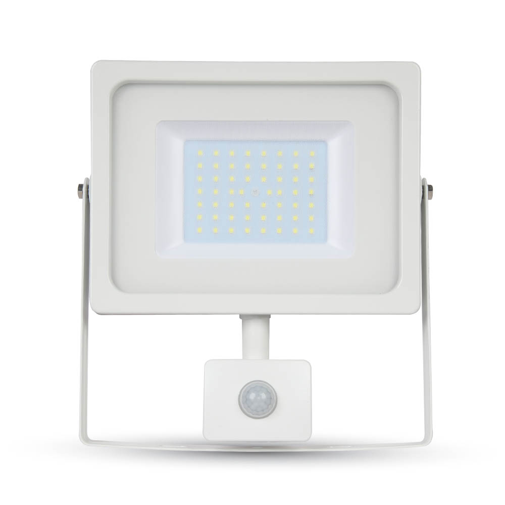 [VS11682] 50W LED PROYECTOR SENSOR SLIM CUERPO BLANCO 4000K