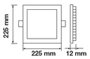 [VSD1430] PANEL LED 18W PREMIUM CHIP SAMSUNG CUADRADO 3000K