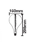 [VSD14922] BOMBILLA LED 8W FILAMENTO E27 A165 DIMABLE 2000K