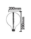 [VSD14924] BOMBILLA LED 8W FILAMENTO E27 G200 DIMABLE 2000K