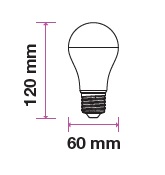 [VSD14958] BOMBILLA LED 10W E27 A60 CRI >95 POLICARBONATO 2700K