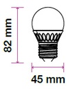 [VSD14982] BOMBILLA LED 5.5W E27 G45 CRI 95+ 2700K 