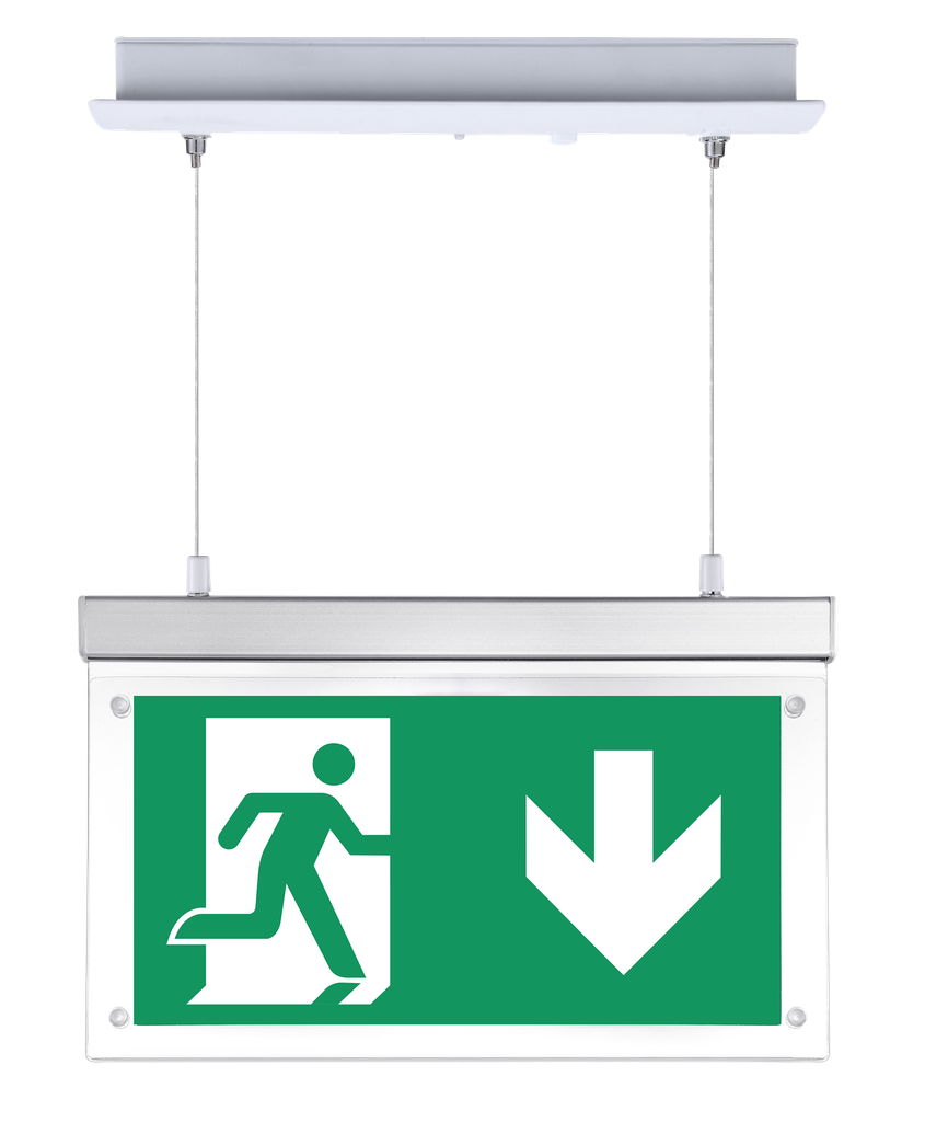 [VS16400] LED CARTEL EMERGENCIA COLGANTE DE EMPOTRAR 2W 24H