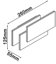 [VSD16406] APLIQUE LED 12W CUERPO BLANCO IP20 4000K