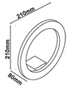 [VSD16452] LÁMPARA DE PARED LED 9W CUERPO BLANCO / BLANCO NEUTRO
