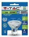 [VSD3302] BOMBILLA LED 5W GU10 CRISTAL CON LENTE 3000K