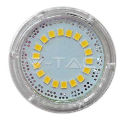 [VSD3302] BOMBILLA LED 5W GU10 CRISTAL CON LENTE 3000K