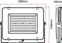 [VSD836] PROYECTOR LED 200W SMD CHIP SAMSUNG CUERPO NEGRO 4000K