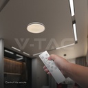 Plafón de diseño LED 30W/60W/30W Control remoto 3en1 Regulable Gris-extra-4.webp