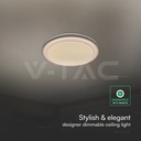 Plafón de diseño LED 30W/60W/30W Control remoto 3en1 Regulable Marrón-extra-2.webp