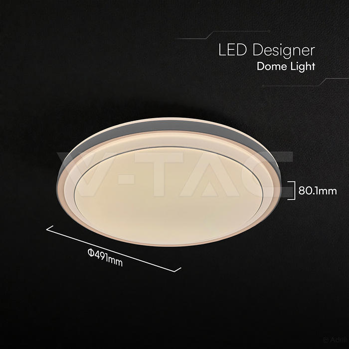 Plafón de diseño LED 30W/60W/30W Control remoto 3en1 Regulable Marrón-extra-6.webp