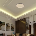 Plafón de diseño LED 30W/60W/30W Control remoto 3en1 Regulable Marrón-extra-7.webp