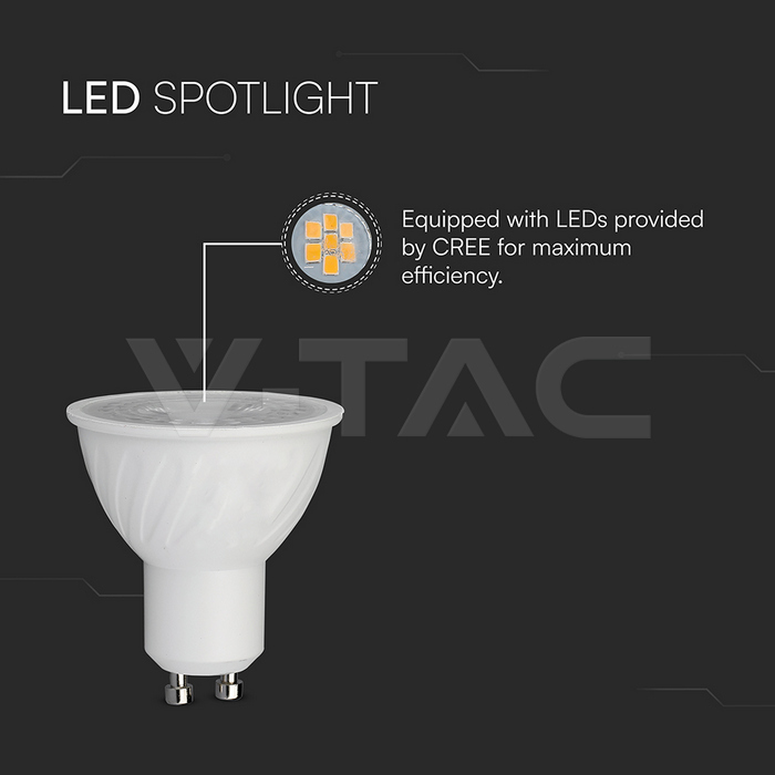 Dicroica LED CREE CHIP 6W GU10 Plástico Regulable 38° 3000K-extra-1.webp