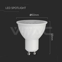 Dicroica LED CREE CHIP 6W GU10 Plástico Regulable 38° 3000K-extra-3.webp