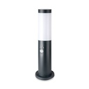 [VQ22689651] BALIZA DE JARDÍN DE ACERO INOXIDABLE E27 45CM PIR SENSOR CUERPO GRIS IP44