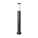 [VQ22689661] BALIZA DE JARDÍN E27 80CM PIR SENSOR ACERO INOXIDABLE CUERPO GRIS IP44
