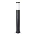 [VQ22689781] BALIZA DE JARDÍN DE ACERO INOXIDABLE E27 80 CM CUERPO NEGRO IP44