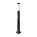 [VQ22689841] BALIZA DE JARDÍN DE ACERO INOXIDABLE E27 80CM PIR SENSOR CUERPO NEGRO IP44