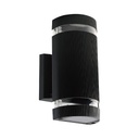 [VQ226935731] APLIQUE DE PARED LED CUERPO NEGRO IP44 E27 REDONDO