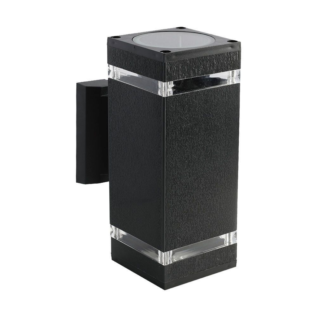 [VQ226935741] APLIQUE DE PARED LED CUERPO NEGRO IP44 E27 CUADRADO