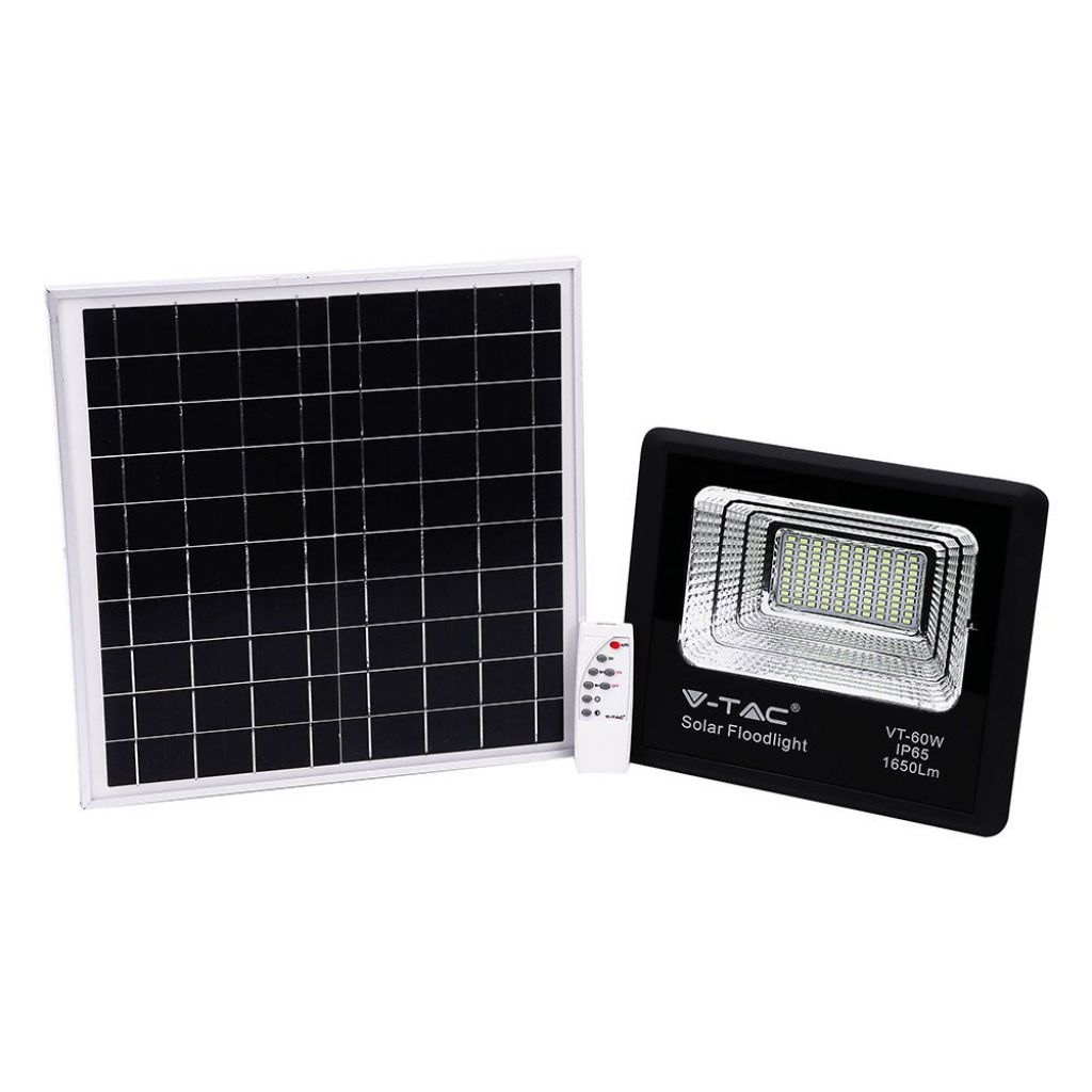 [VQ226940101] PROYECTOR LED V-TAC 20W SMD 1650LM 120° COLOR NEGRO IP65 6000K