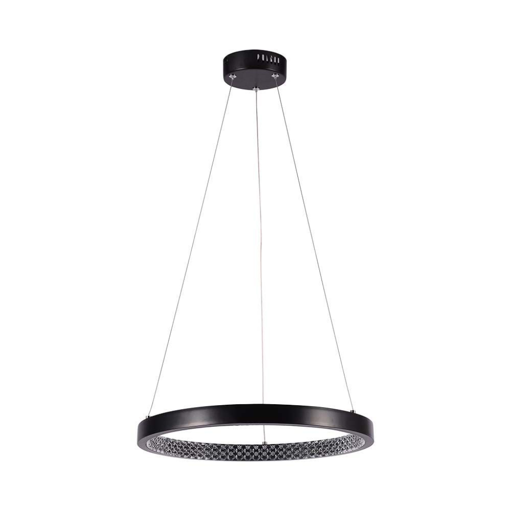 [VQ226100521] LÁMPARA COLGANTE LED DE DISEÑO 19W NEGRA 3000K