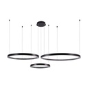 [VQ226100541] LÁMPARA DE TECHO COLGANTE LED DE DISEÑO 57W CRISTAL NEGRO 3000K