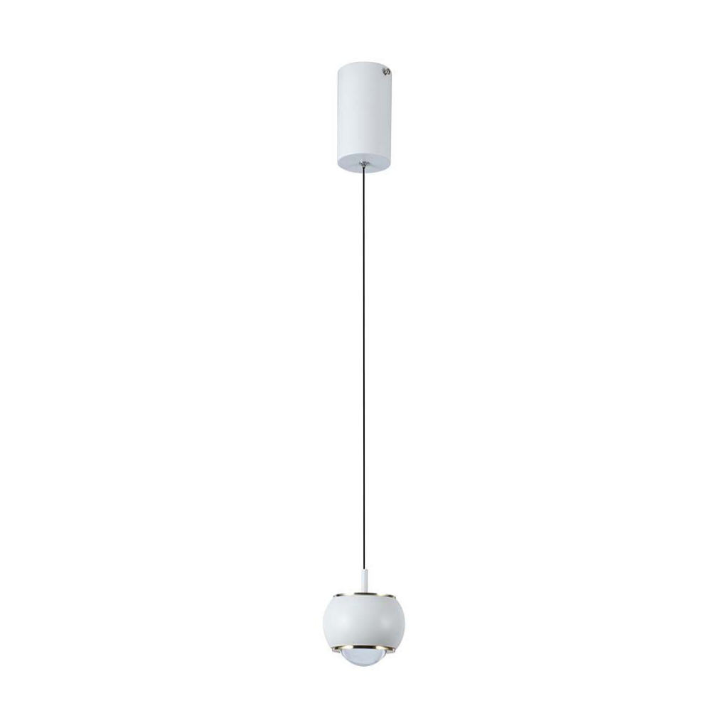 [VQ226100791] LÁMPARA DE TECHO COLGANTE LED DE DISEÑO 9W (10*10*100CM) BLANCA 4000K