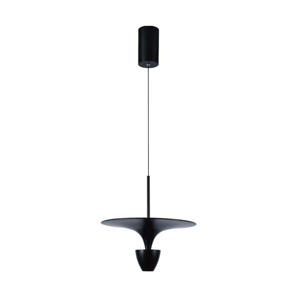 [VQ226100831] LÁMPARA COLGANTE LED 9W DE DISEÑO (30X320X100CM) NEGRA 3000K
