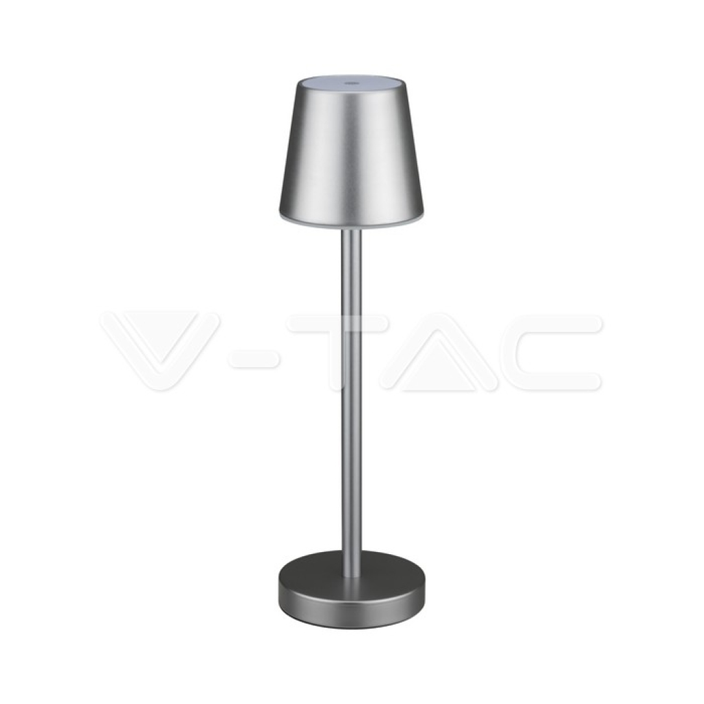 [VQ226101881] LÁMPARA SOBREMESA LED 3W RECARGABLE TÁCTIL REGULABLE CUERPO GRIS 4000K