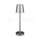 [VQ226101881] LÁMPARA SOBREMESA LED 3W RECARGABLE TÁCTIL REGULABLE CUERPO GRIS 4000K