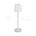 [VQ226101921] LÁMPARA SOBREMESA LED 3W RECARGABLE TÁCTIL REGULABLE CUERPO BLANCO 4000K