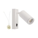 [VQ226102951] APLIQUE PARA GU10 FOCO INTERRUPTOR DE PARED CUERPO BLANCO