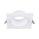 [VQ226102971] ARO PARA GU10 HIERRO+POLICARBONATO CUERPO BLANCO