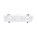 [VQ226102991] ARO TRIPLE GU10 3 'FITTING' HIERRO+POLICARBONATO CUERPO BLANCO