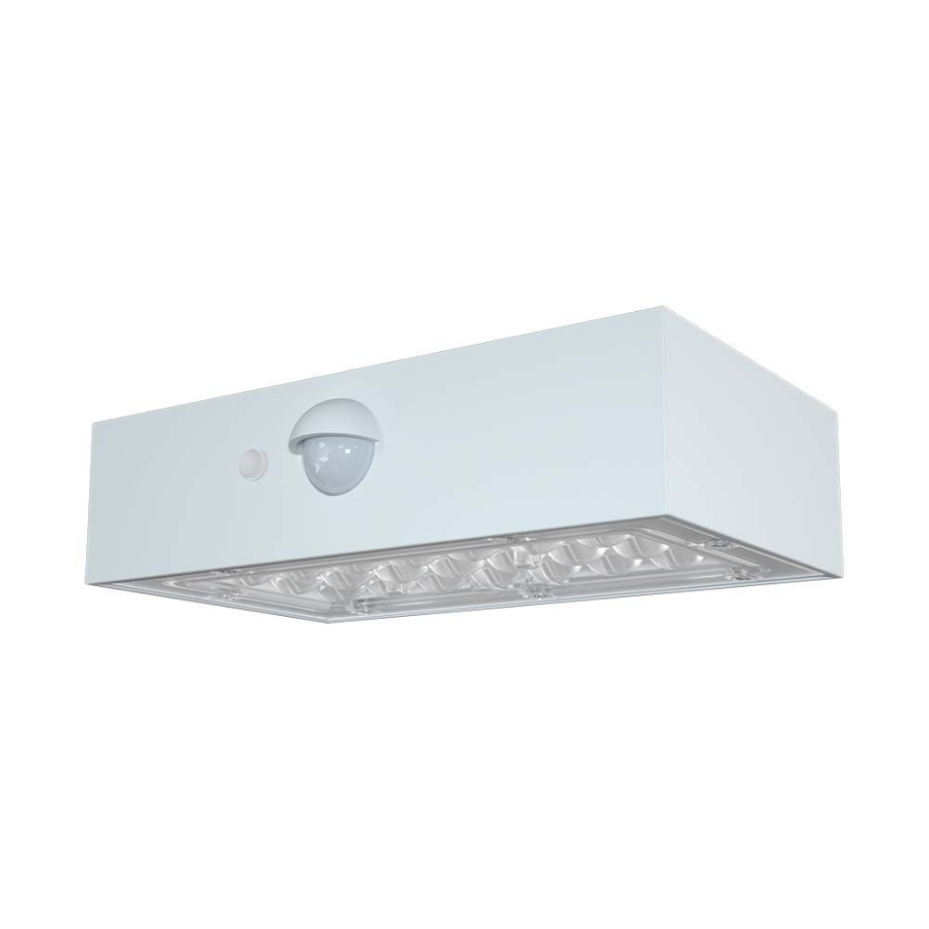 [VQ226103061] APLIQUE PARED SOLAR LED 3W SENSOR CUERPO BLANCO 4000K + 3000K