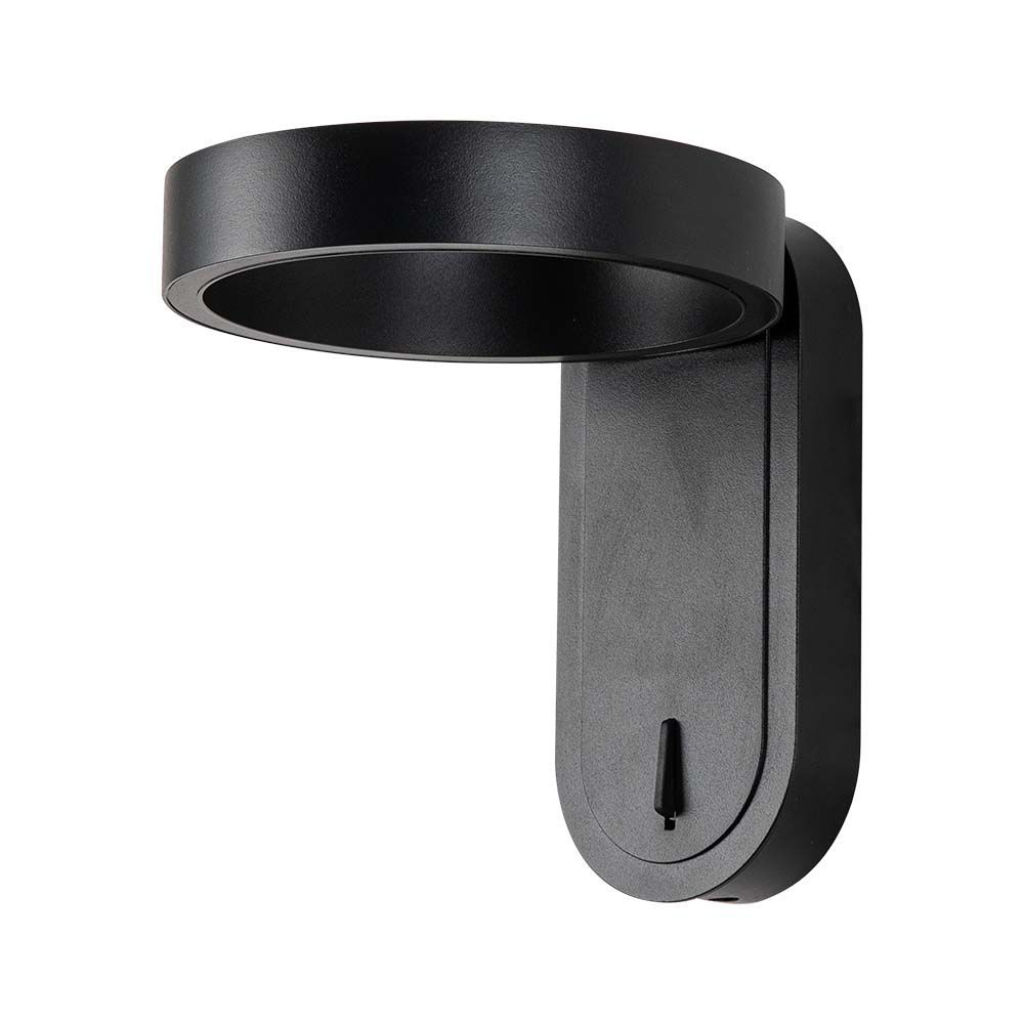 [VQ226104481] APLIQUE LED 5W CUERPO NEGRO IP65 3000K+4000K