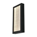 [VQ226105581] APLIQUE LED 20W PARA EXTERIOR (W200*D50*H400MM) CUERPO NEGRO IP65 3000K