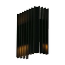 [VQ226105601] APLIQUE LED PARA EXTERIOR 2X6W (W141*D65*H200MM) CUERPO NEGRO IP65 4000K
