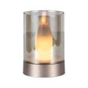 [VQ226105661] LÁMPARA DE MESA VELA LED 2W ORO CHAMPÁN + CRISTAL ÁMBAR 3000K